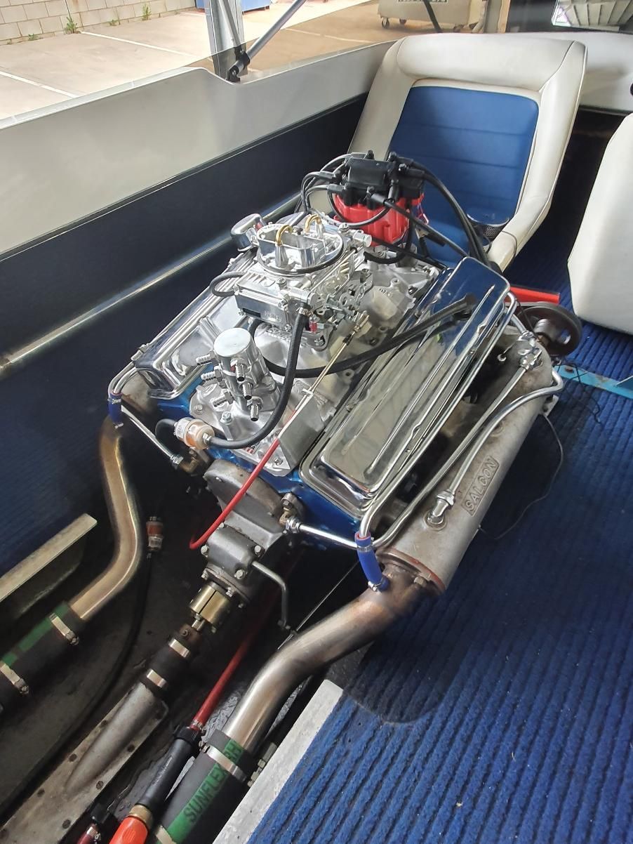 A Large Engine is Sitting on the Floor of a Boat — OSP Automotive & Marine In Grafton, NSW