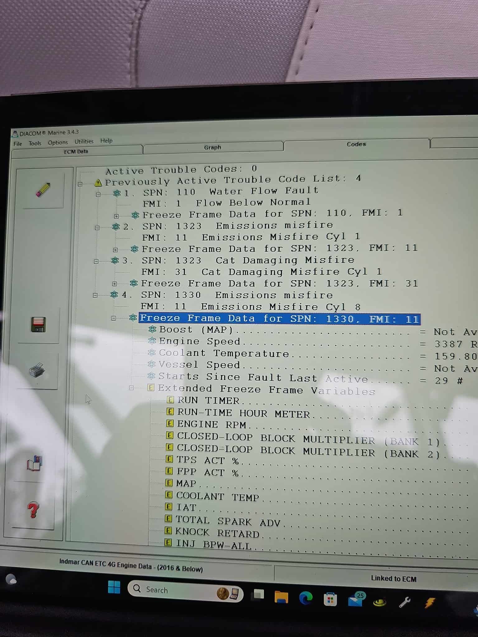 A Computer Screen With a Lot of Text on It — OSP Automotive & Marine In Yamba, NSW