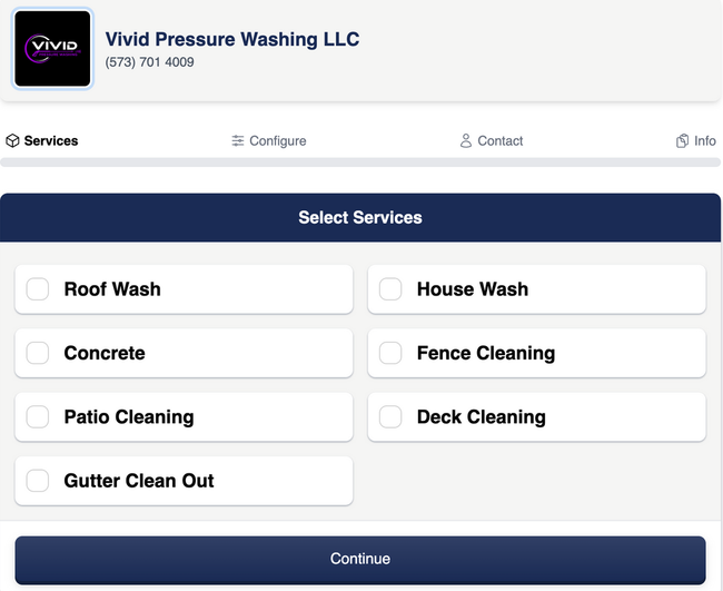 Instant Quote survey