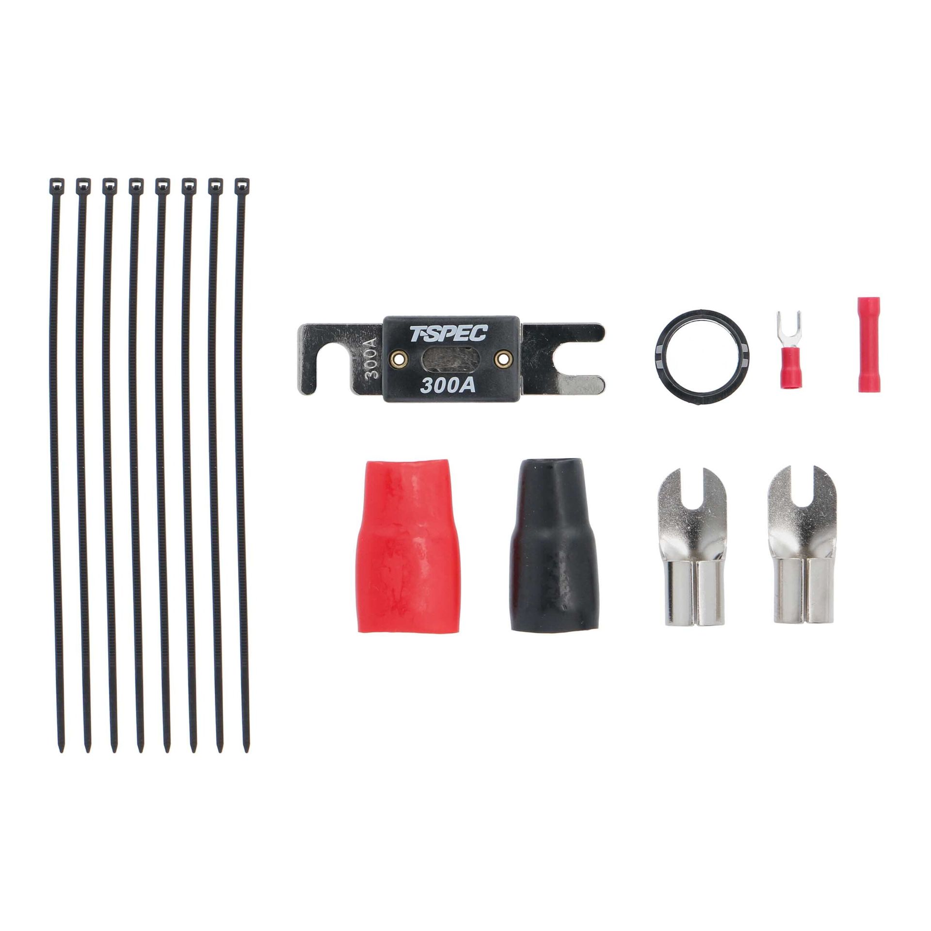 V12 1/0 AWG Amp Kit - 3000 W with RCA Cable