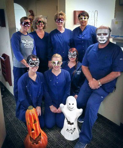 Dental Team on Halloween Costume — Flint, MI — Dr. Ralph Burgess