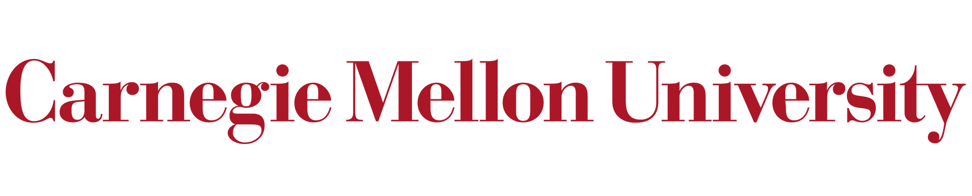 Carnegie Mellon University logo in maroon text.