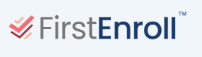FirstEnroll logo with a checkmark symbol and text.