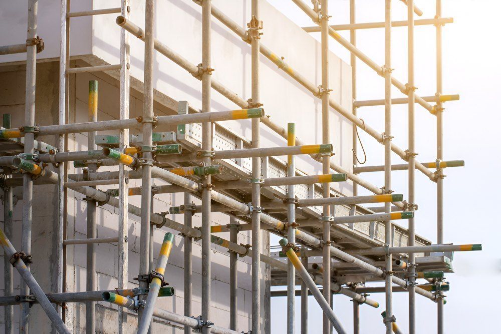 Scaffolding Attached to A Building Under Construction — Lennox Head Scaffolding in Gold Coast, QLD