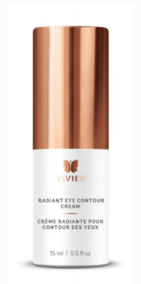 A bottle of vivier radiant eye contour cream