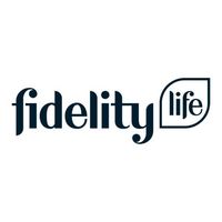The fidelity life logo is on a white background.