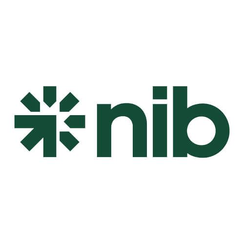 A green nib logo on a white background.