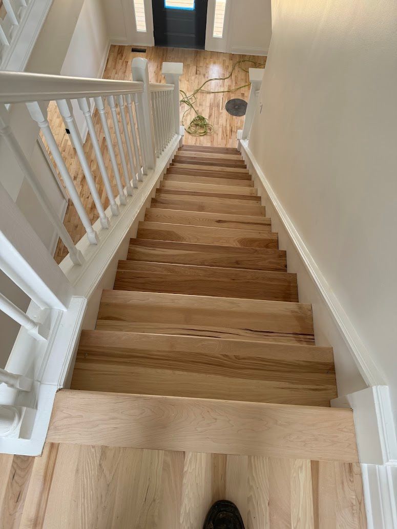 Wood Stair Refinishing Springfield MO | B&B Hardwood Floors