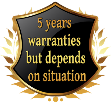 5 Years Warranties Badge