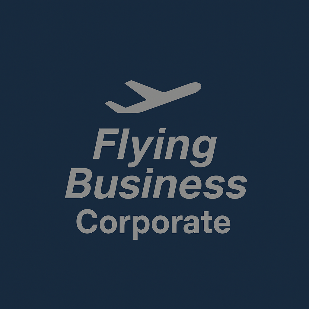 Gray airplane icon above text 