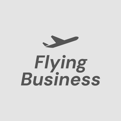 Airplane icon above text 