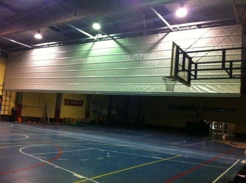 Partitions for sports halls