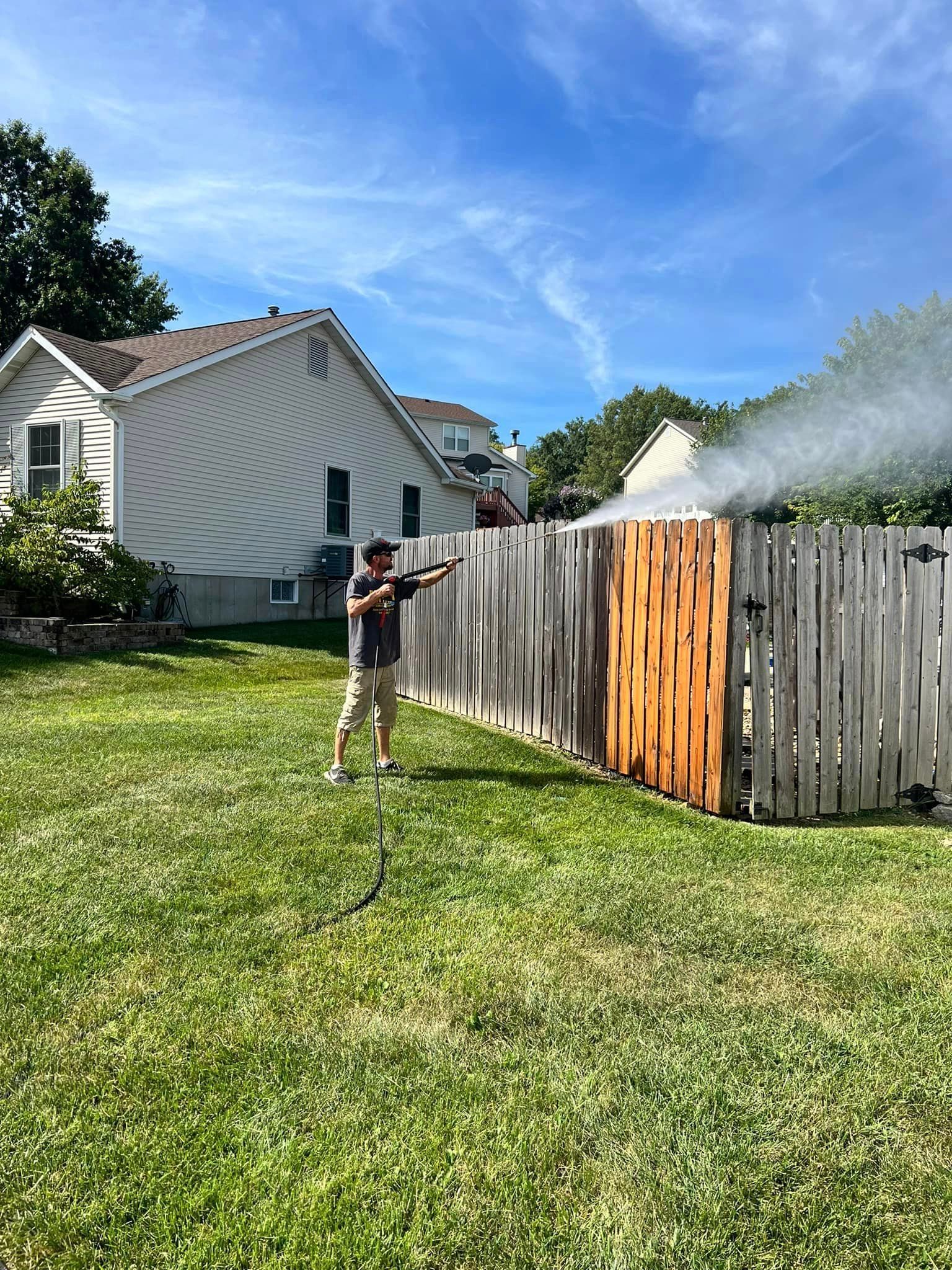 Asphalt Shingles Roof Soft Washing in Brentwood MO by HotShotz Mobile Power Wash