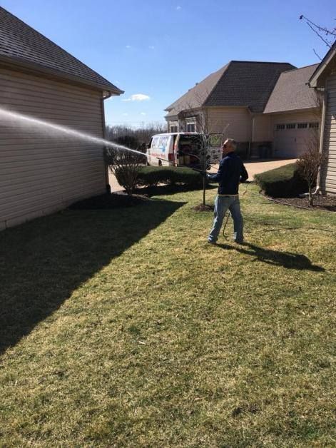Series of townhomes and condos siding power washed for HOA in Wentzville MO