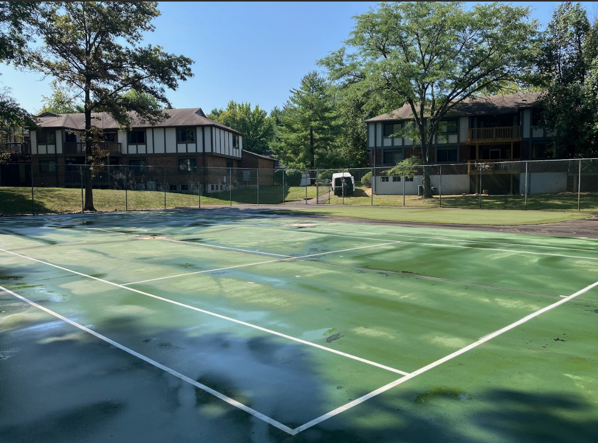 Clean Tennis Court After Hot Shotz Mobile Power Wash