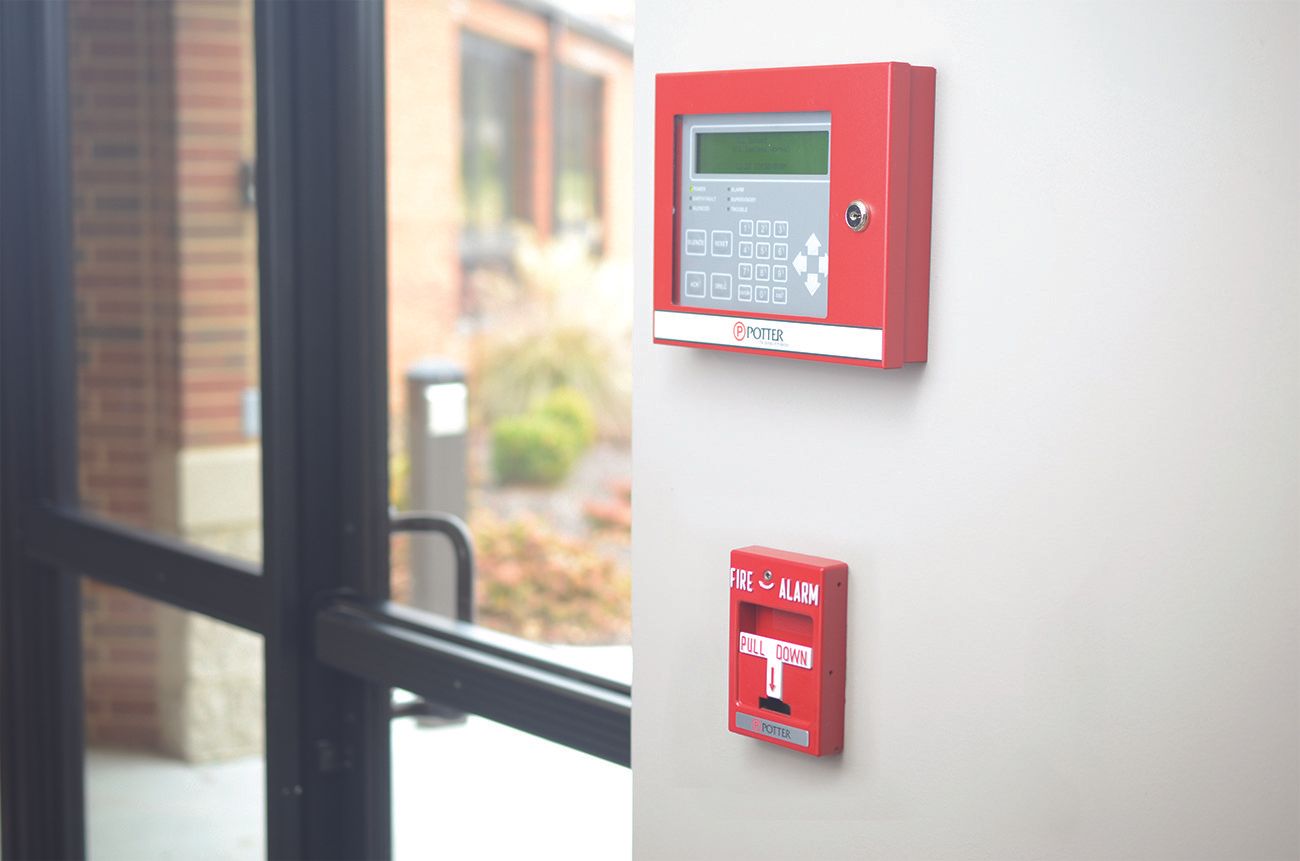 Fire Alarm on Entrance Door — Springfield, IL — George Alarm Company