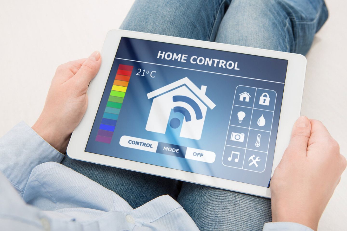 Home Control Using a Tablet — Springfield, IL — George Alarm Company