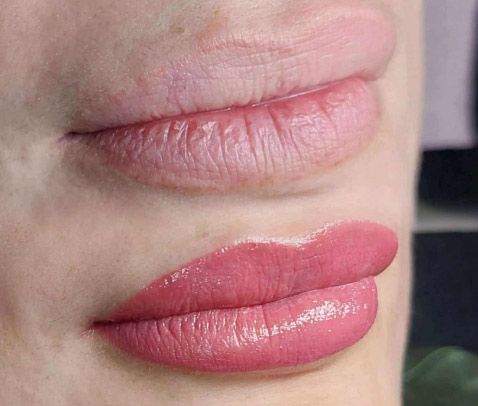 semi-permanent lip blush makeup in myrtle beach sc