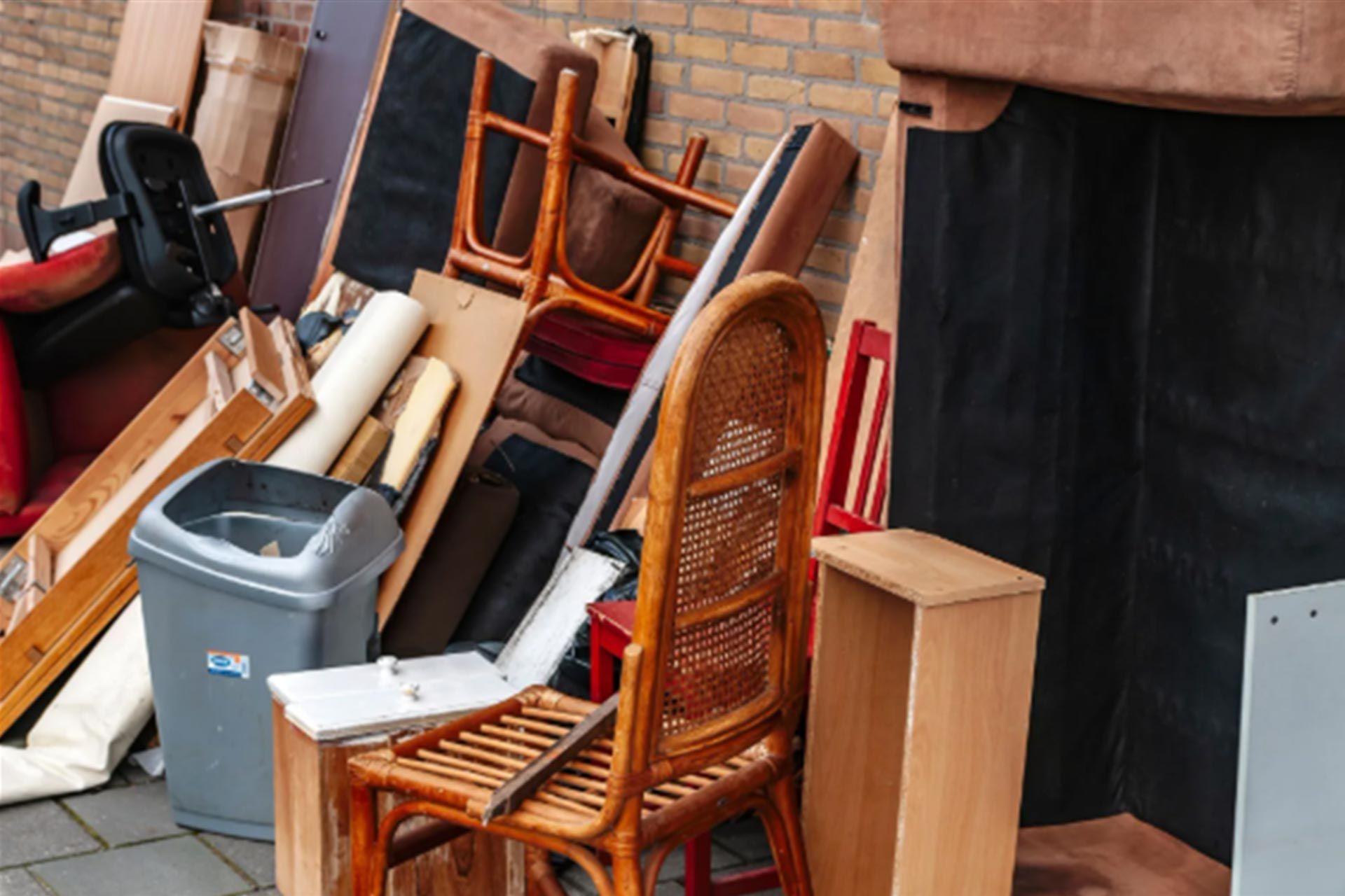Commercial junk ready for collection. Commercial junk ready for collection.