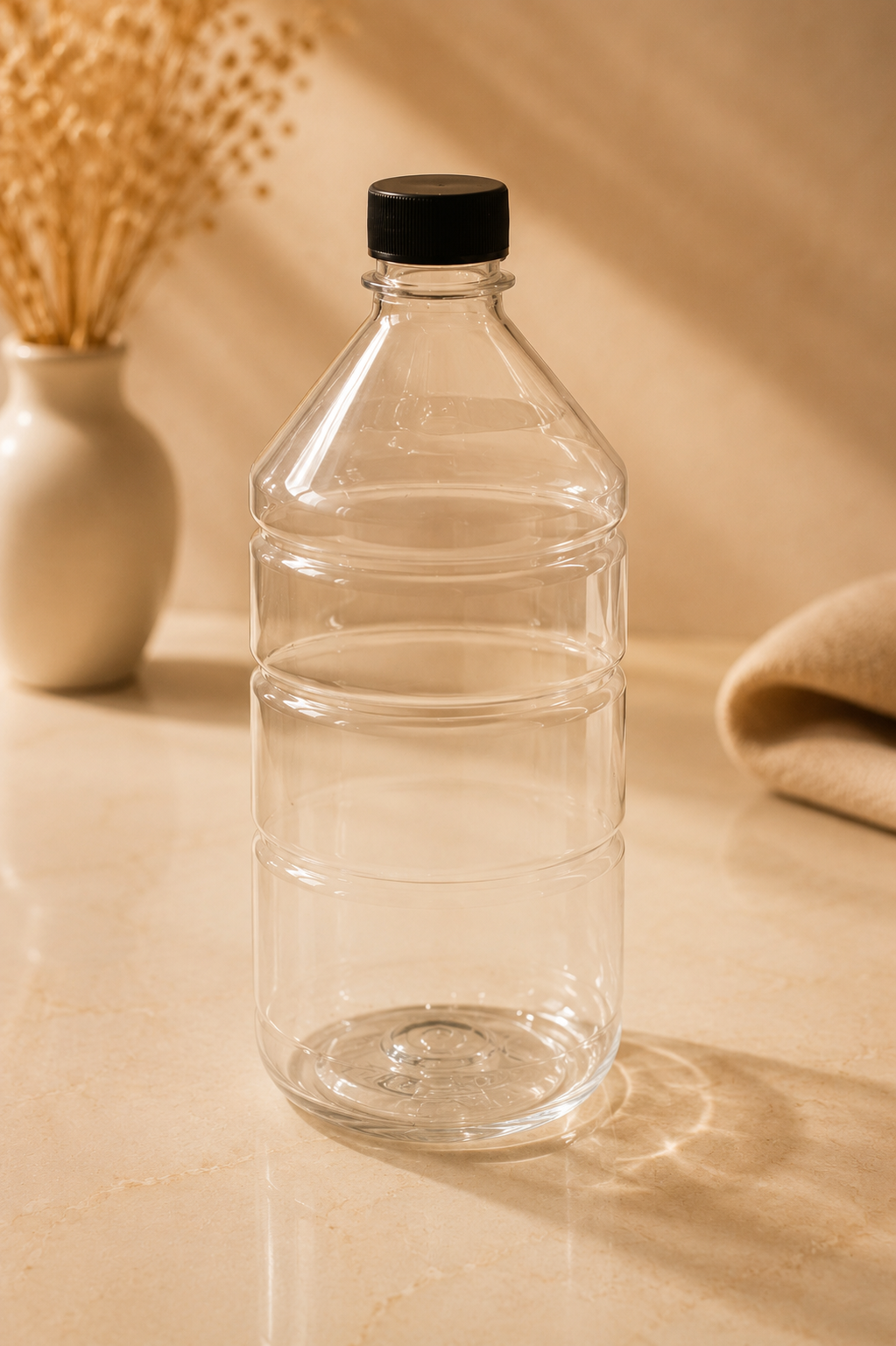 Envase plastico con tapa ciega  1 litro x 20unidades