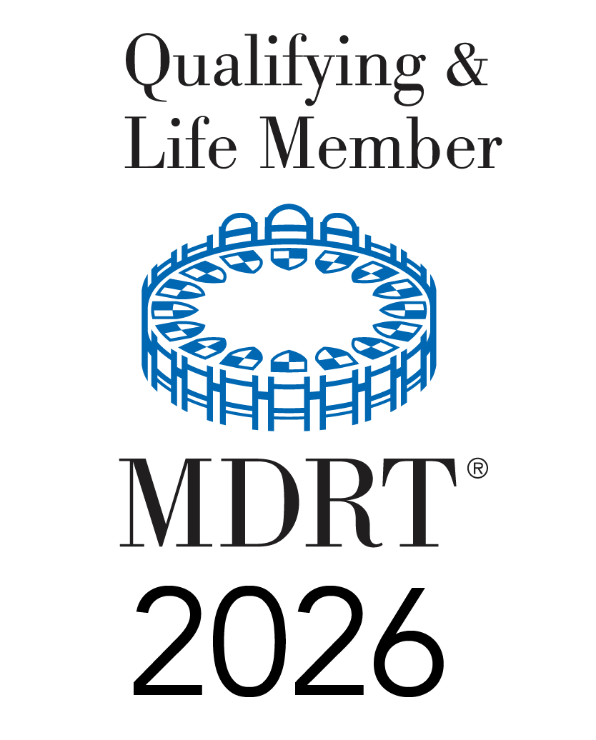 A blue logo with a circular table icon above the text 