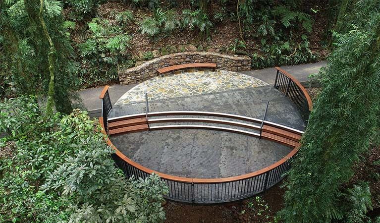 An Aerial View of a Circular Structure in the Middle of a Forest — Plumbe Joinery in Coffs Harbour, NSW