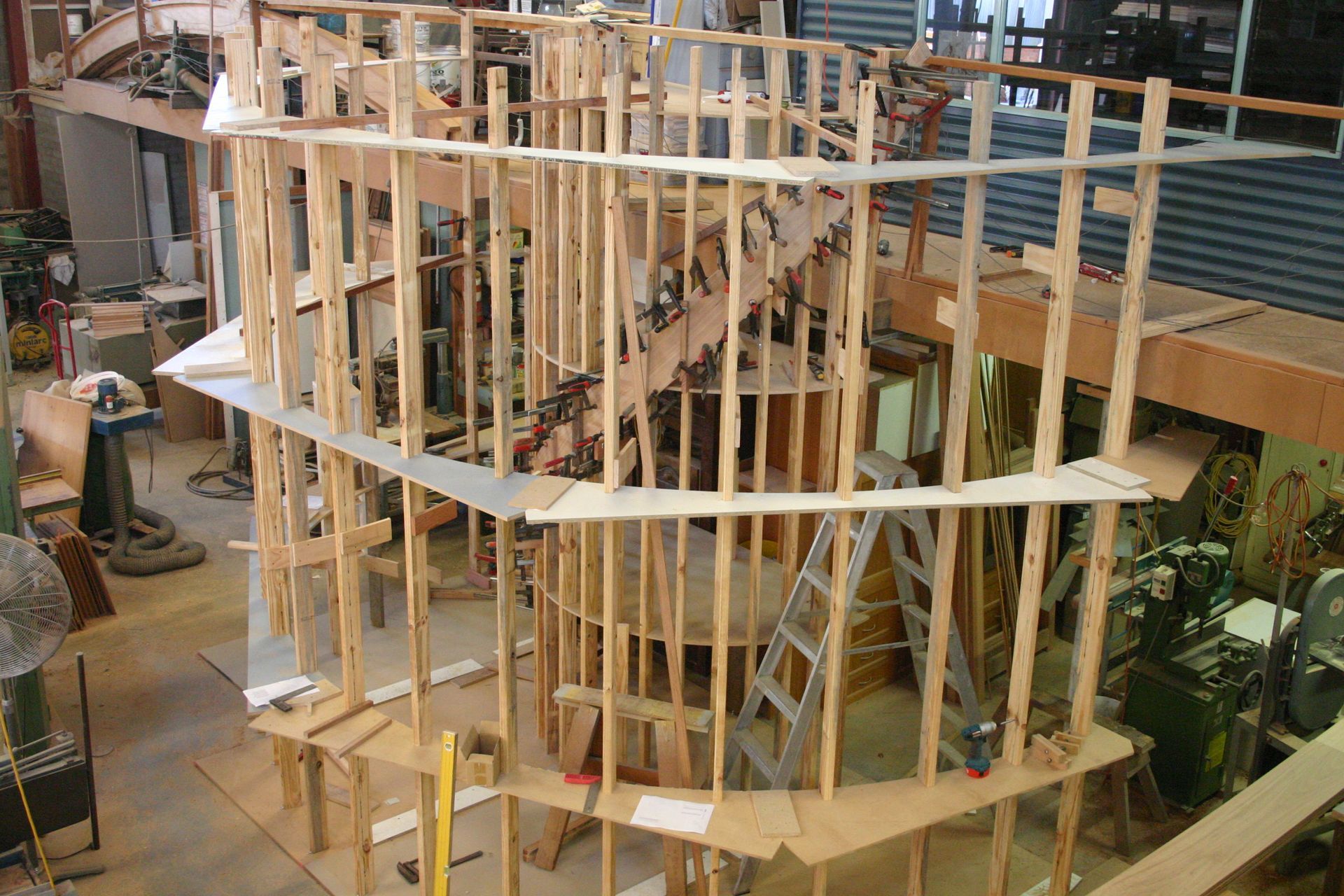 A Wooden Structure is Being Built in a Workshop — Plumbe Joinery in Coffs Harbour, NSW