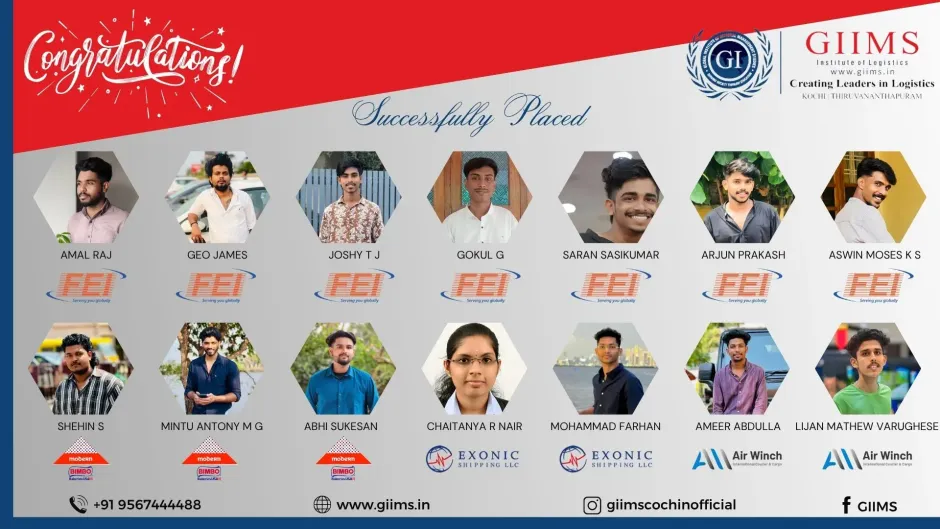 Meet the GIIMS Logistics Grads Getting Hired!  Companies like Spotlog, Everfast, Cherusserikalam & more!
