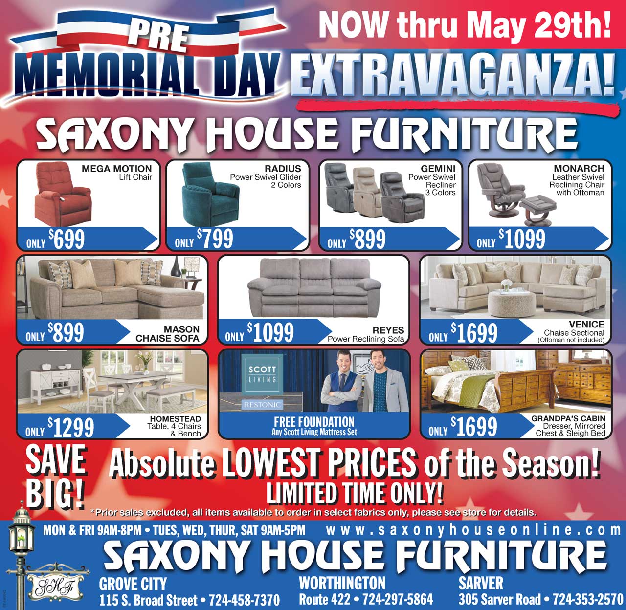 Saxony House Furniture 