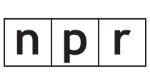 Npr is written in black letters on a white background.