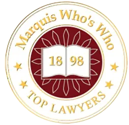 A logo for marquis who's who top lawyers.