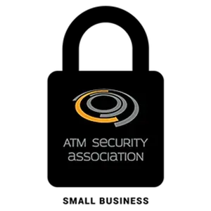 A small business logo for the ATM Security Association.