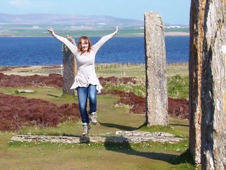 Helen at the Ring of Brodgar
