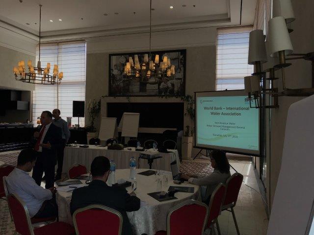 Men at a presentation together