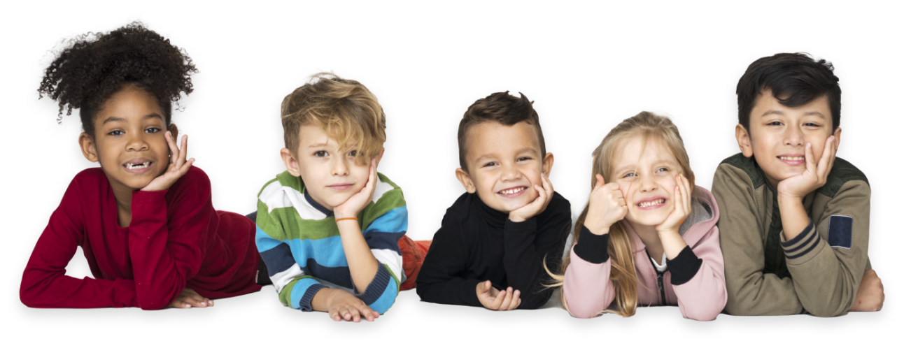 a group of children smiling in a preschool class