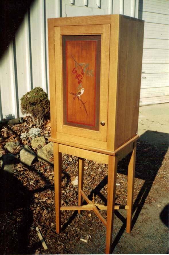 Single-door made of wood — Furniture Refinishing in Charlottesville, VA