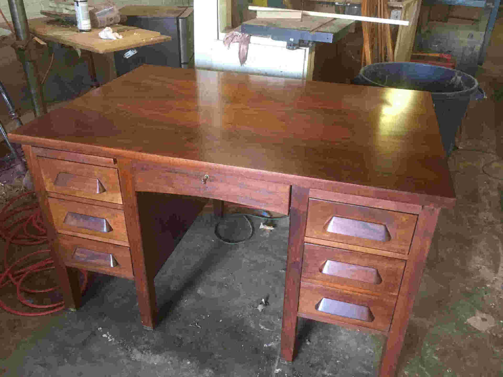 Front view of desk — Furniture Refinishing in Charlottesville, VA