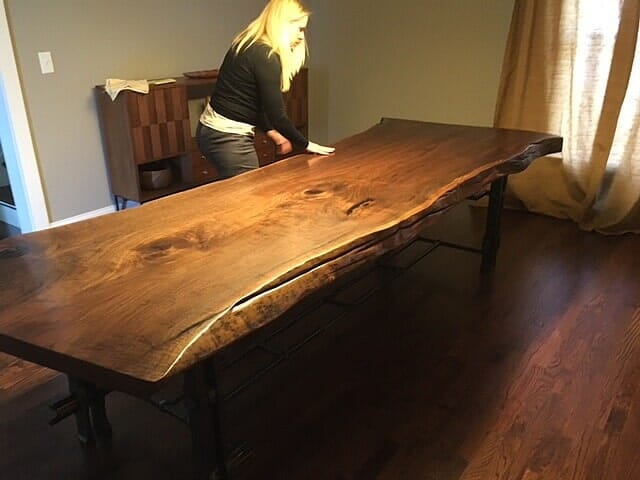 Long wooden table — Furniture Refinishing in Charlottesville, VA