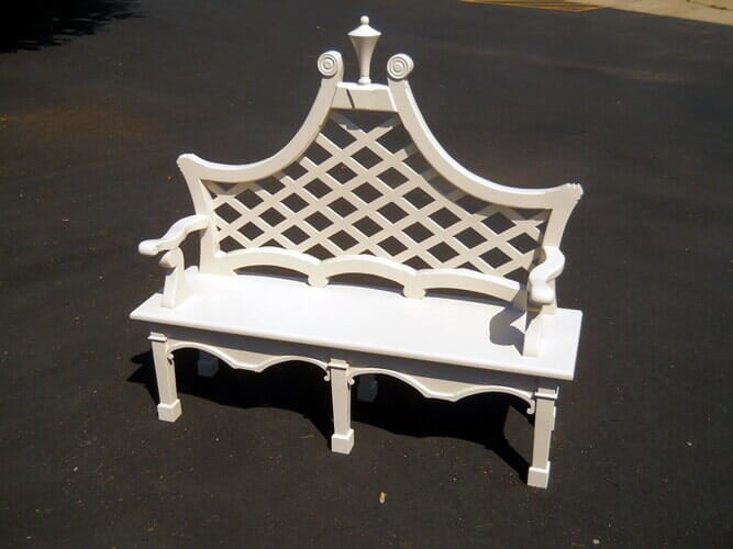 White sofa chair — Furniture Refinishing in Charlottesville, VA
