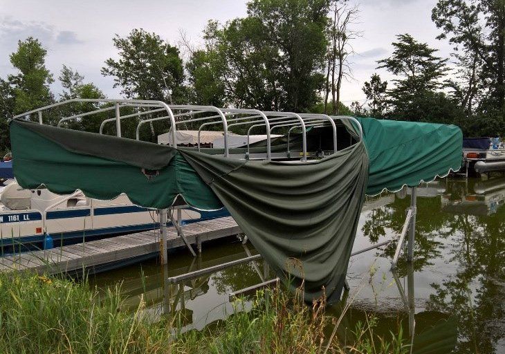 Broken Tarpaulin — Moorhead, MN — Olson Awning & Canvas