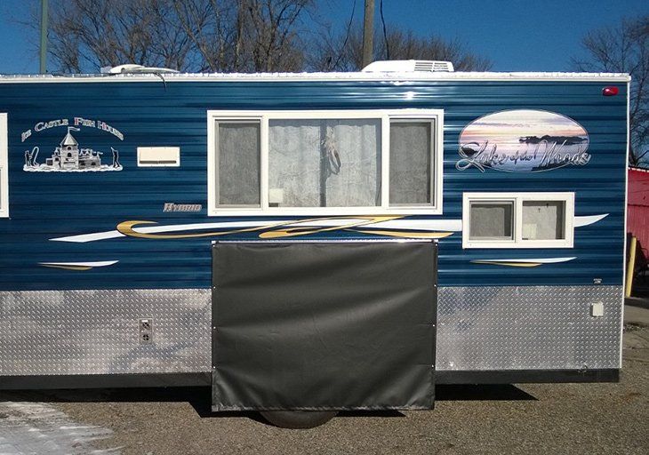 Gray Wheel Bay Cover — Moorhead, MN — Olson Awning & Canvas