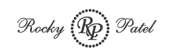 a black and white logo for rocky rp patel