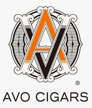 the logo for avo cigars has a letter a and a in a circle .
