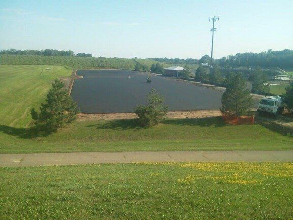 Chaska Tennis Court During Construction - Paving and Asphalt Company in Medina, MN