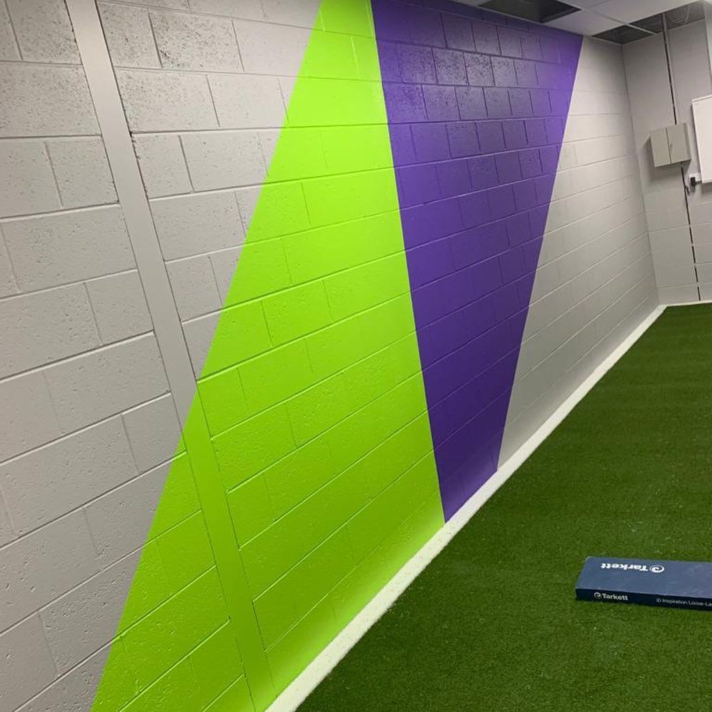 Green and Purple Wall Painting — Elizabeth Hills, NSW — G&G Painting & Decor