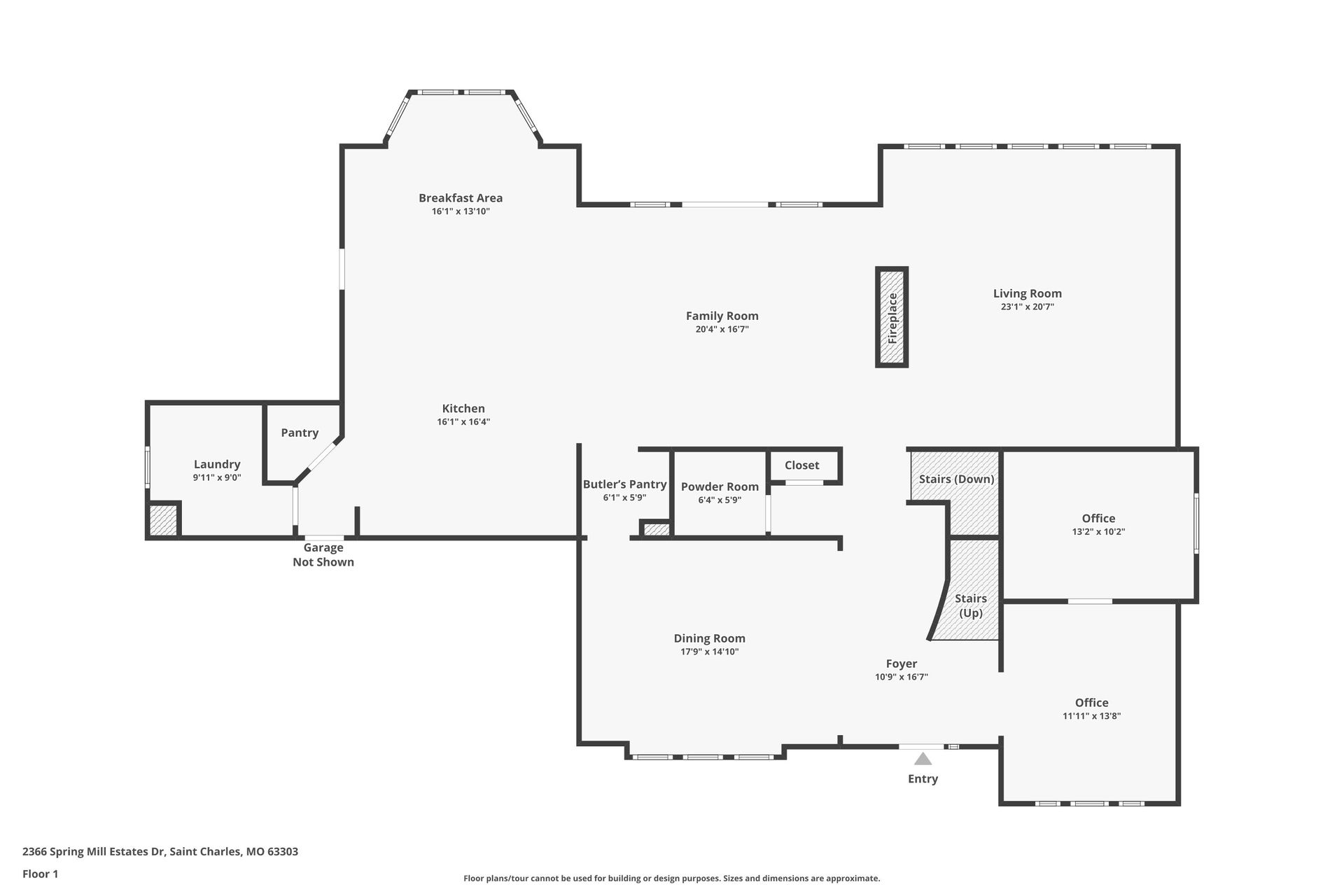 A black and white floor plan of a large house