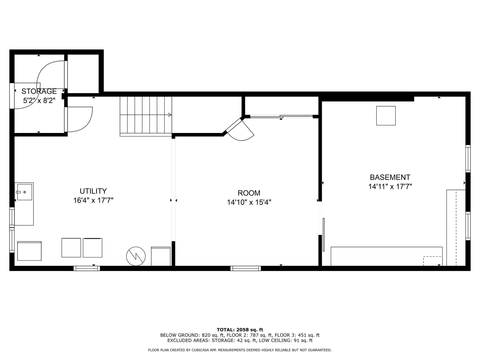 A black and white floor plan of a house.