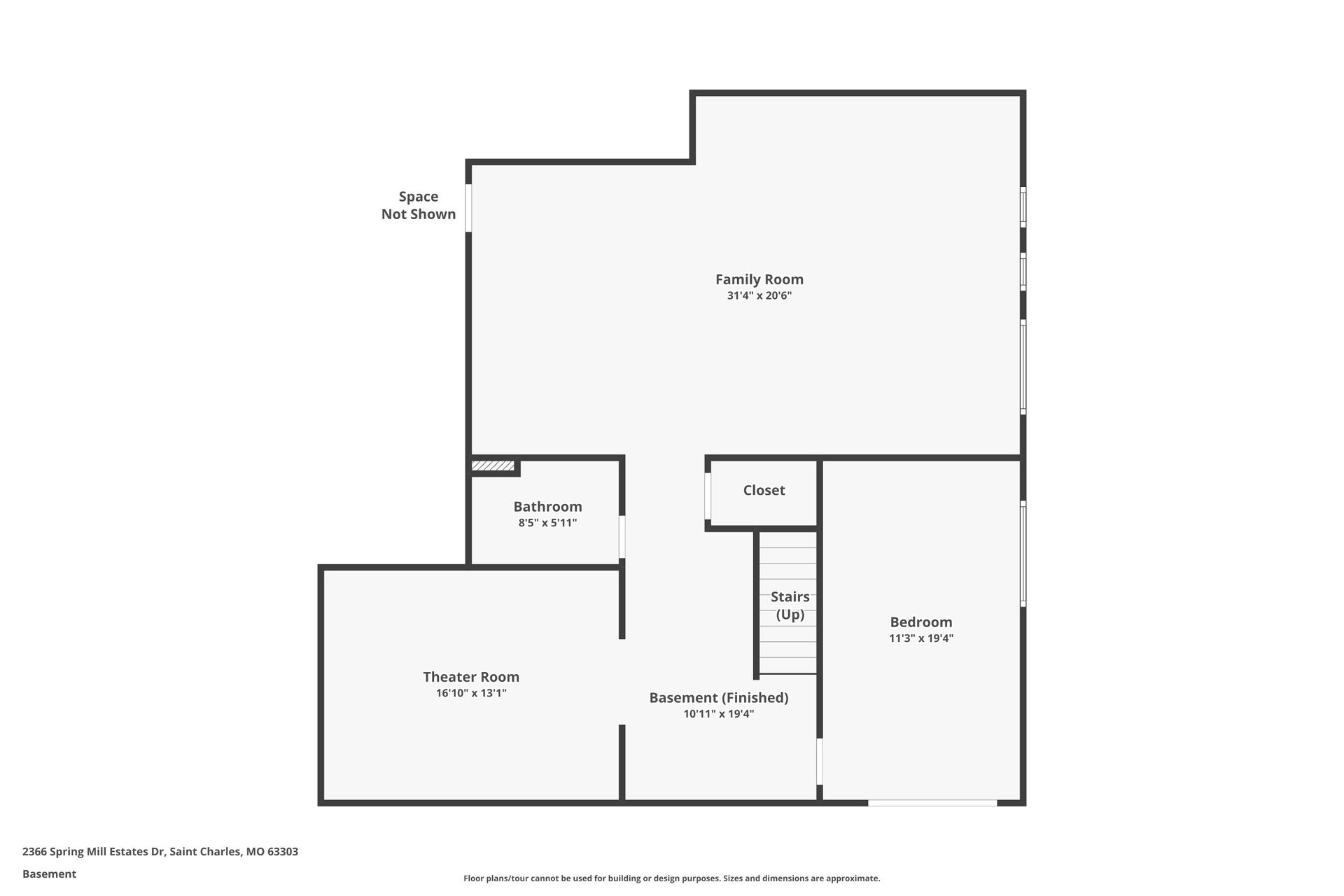 A black and white floor plan of a house.