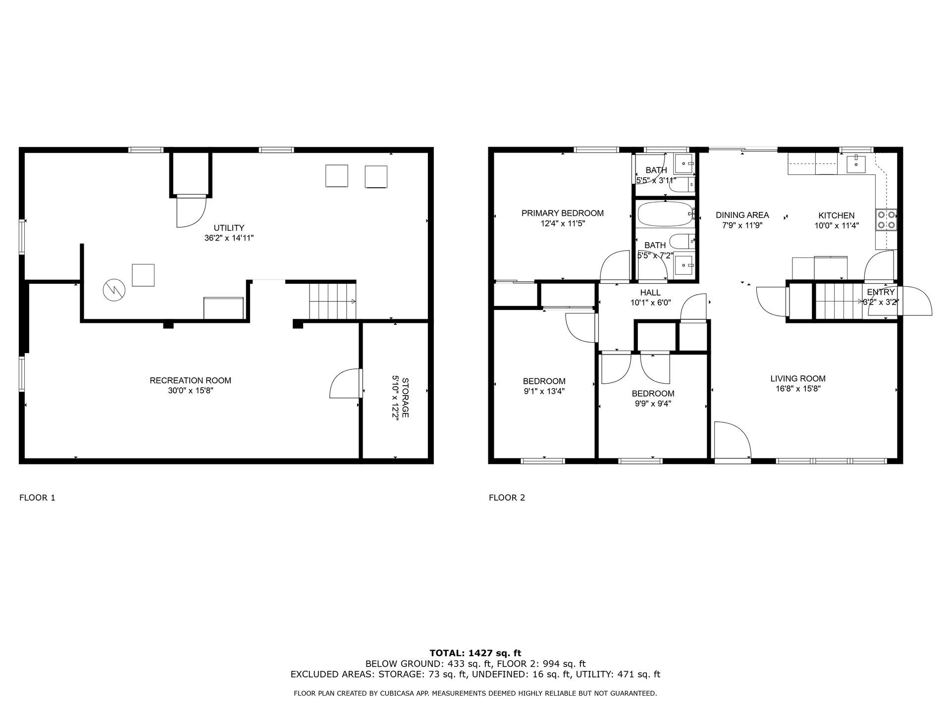 A black and white floor plan of a house.