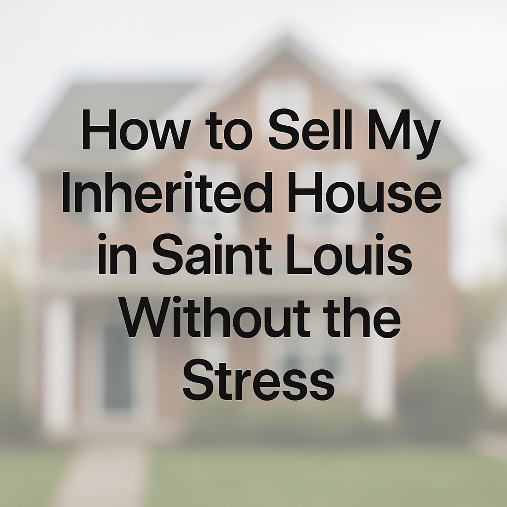 How to sell my inherited house in saint louis without the stress
